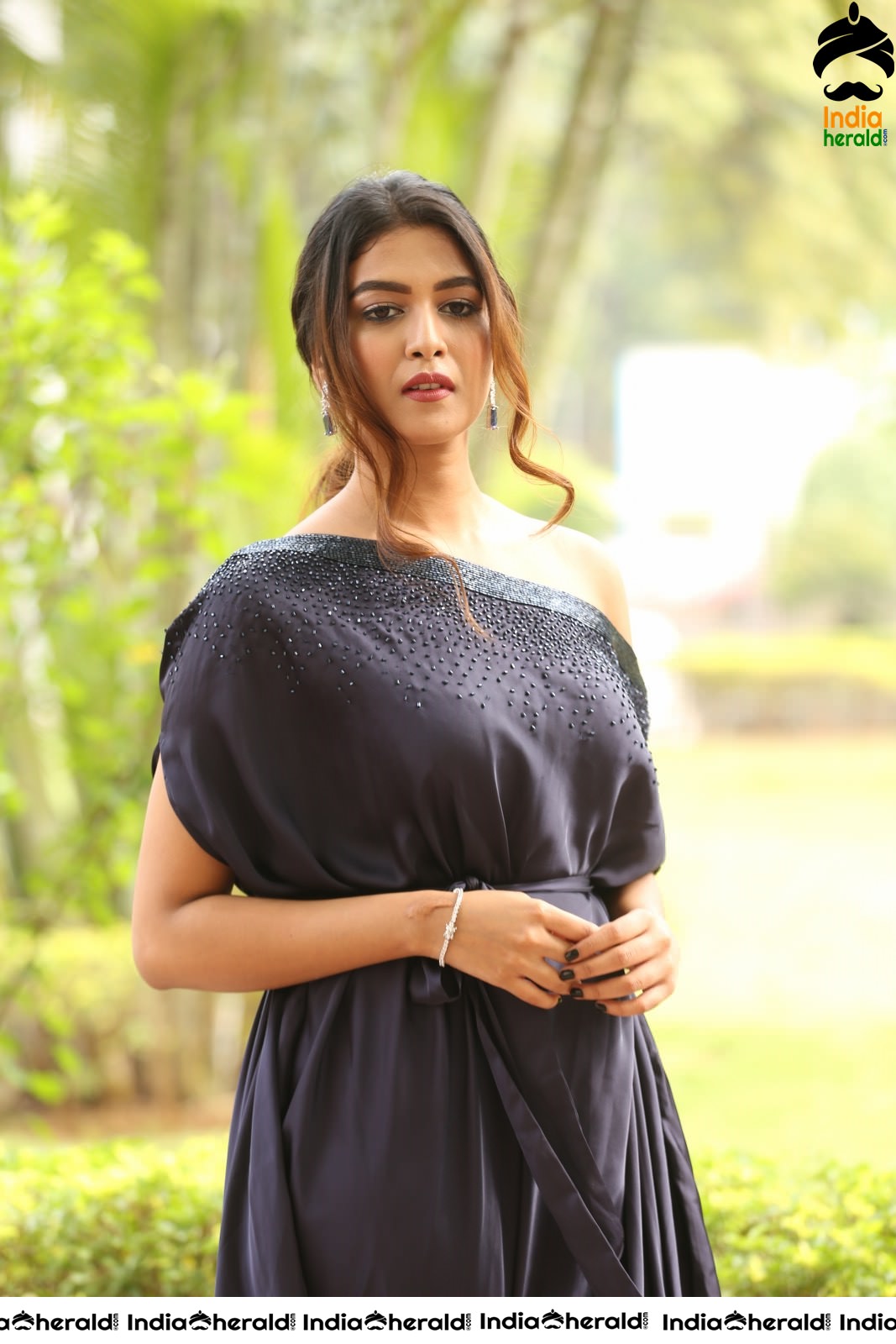 Bhavana Rao Latest Stills in Royal Blue Attire Set 1