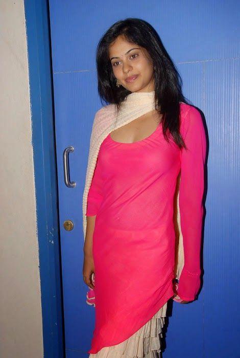 Bindhu Madhavi Pink Dress Cute Pics