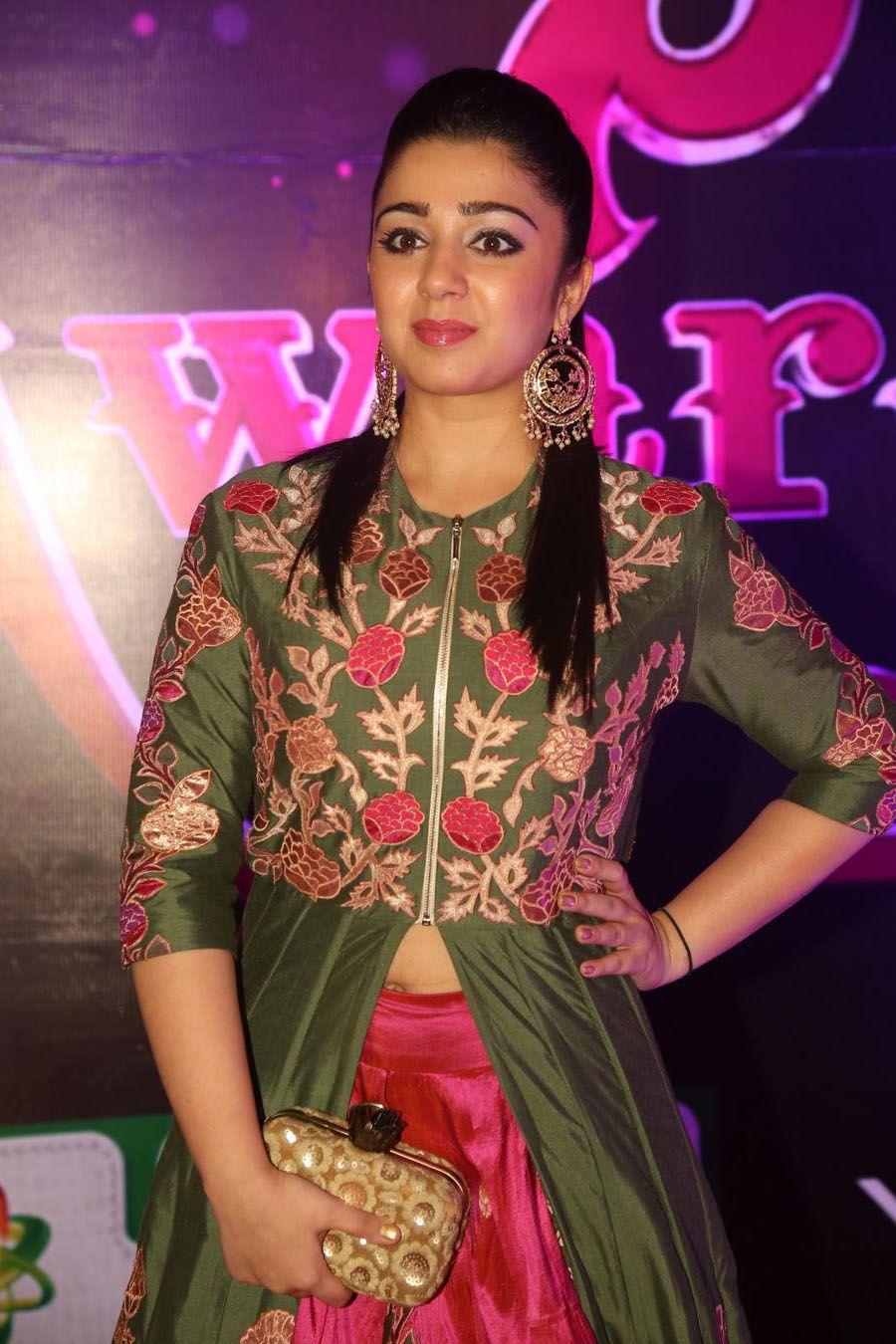 Charmi in Neeta Lulla Lehenga at Apsara Awards 2016 Pics