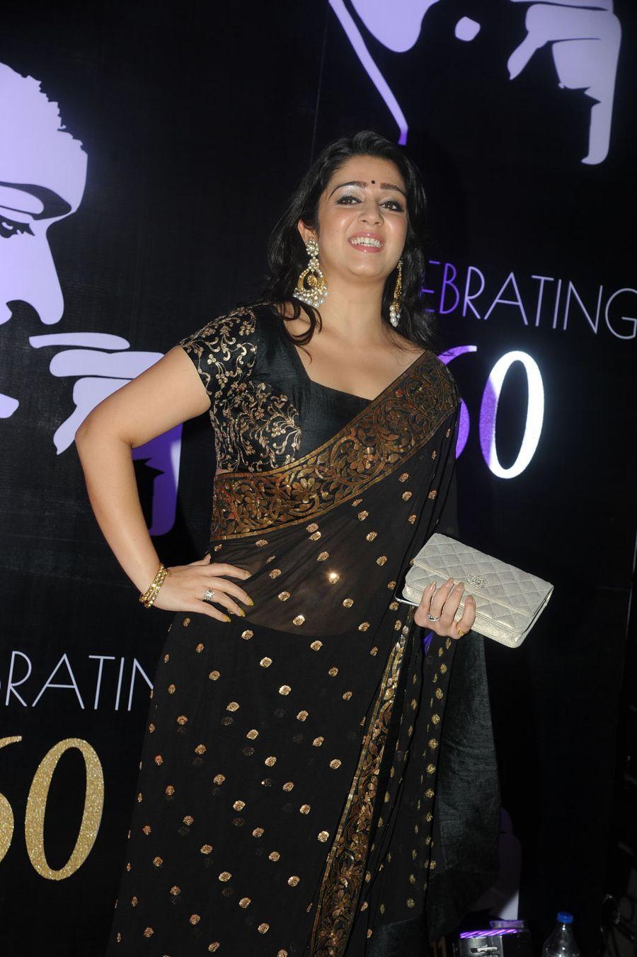 Charmy Kaur Stills at Chiranjeevi 60th Birthday Celebrations