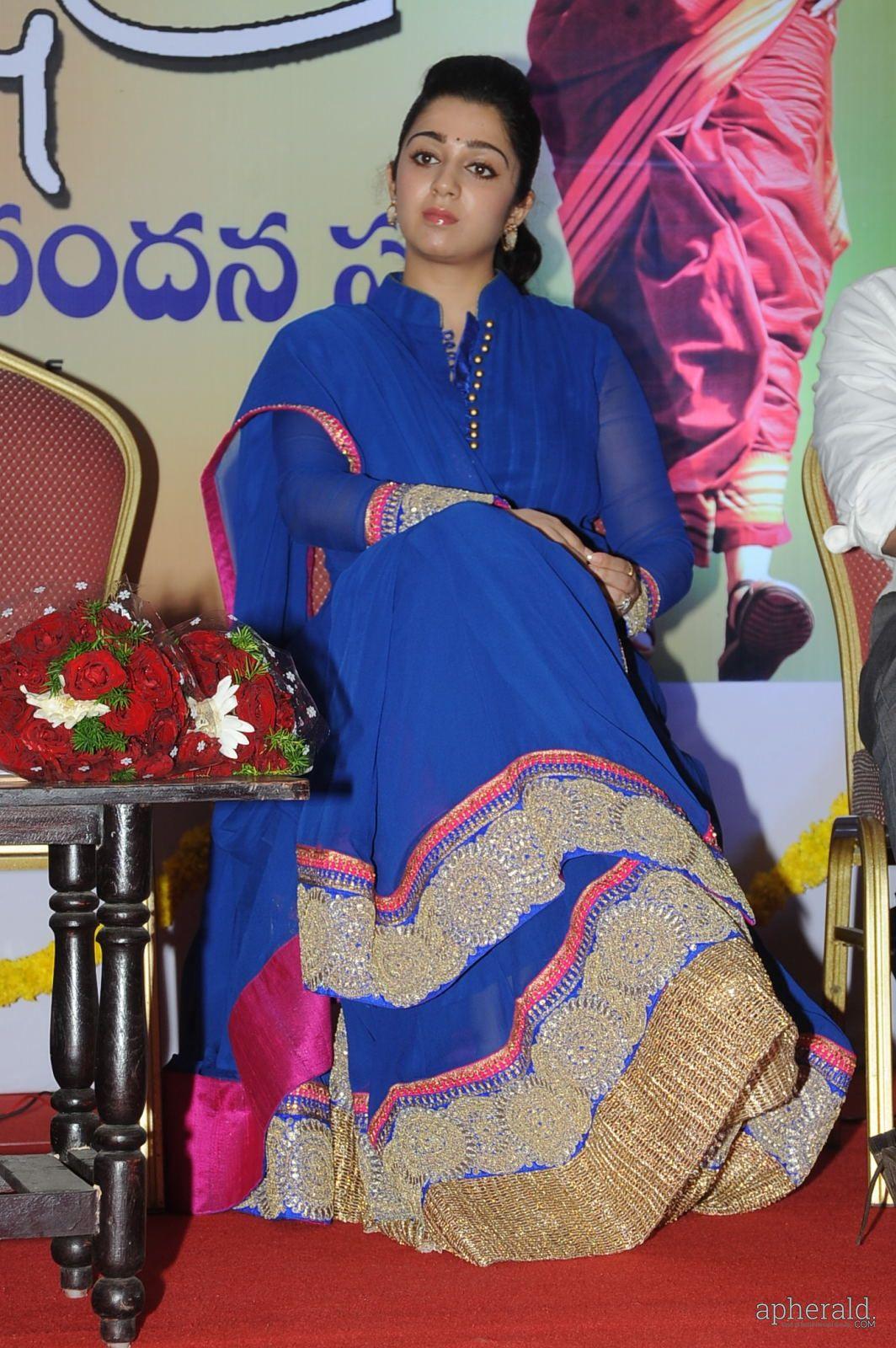 charmy kaur stills At Jyothi Lakshmi Abhinandhana Sabha