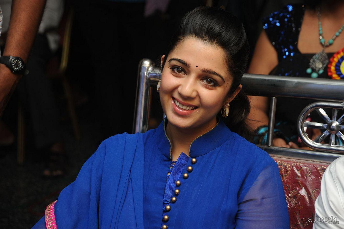 charmy kaur stills At Jyothi Lakshmi Abhinandhana Sabha