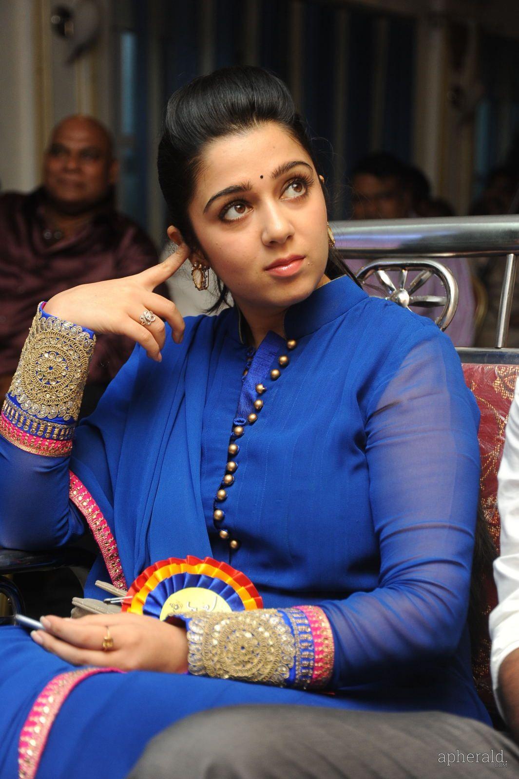 charmy kaur stills At Jyothi Lakshmi Abhinandhana Sabha