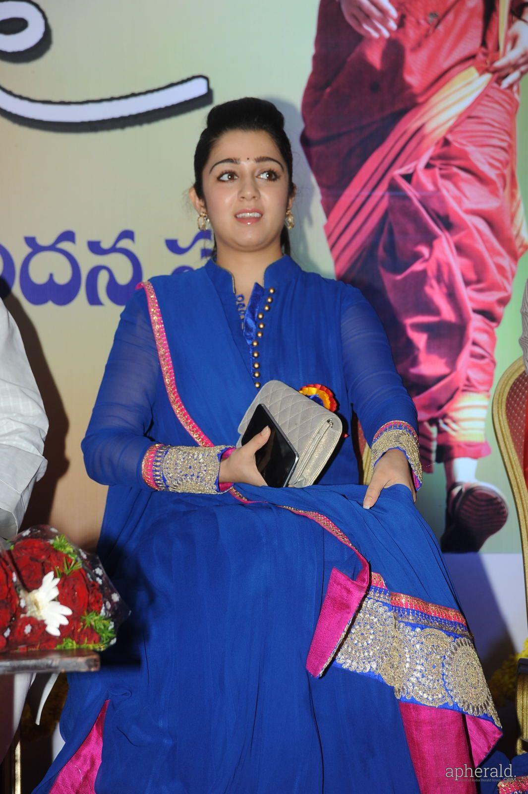 charmy kaur stills At Jyothi Lakshmi Abhinandhana Sabha