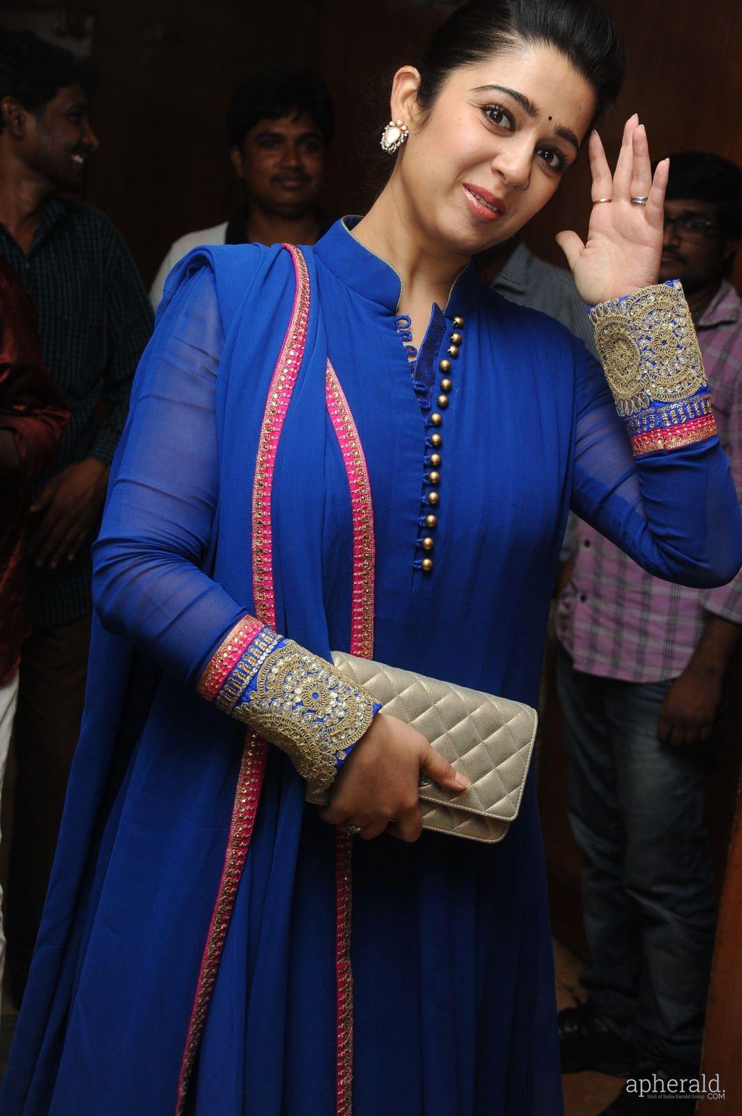 charmy kaur stills At Jyothi Lakshmi Abhinandhana Sabha