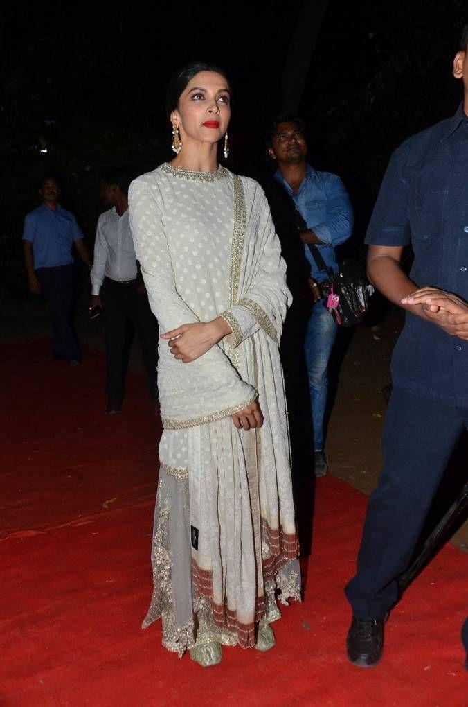 Deepika Padukone Stills At Bajirao Mastani Movie Poster Launch