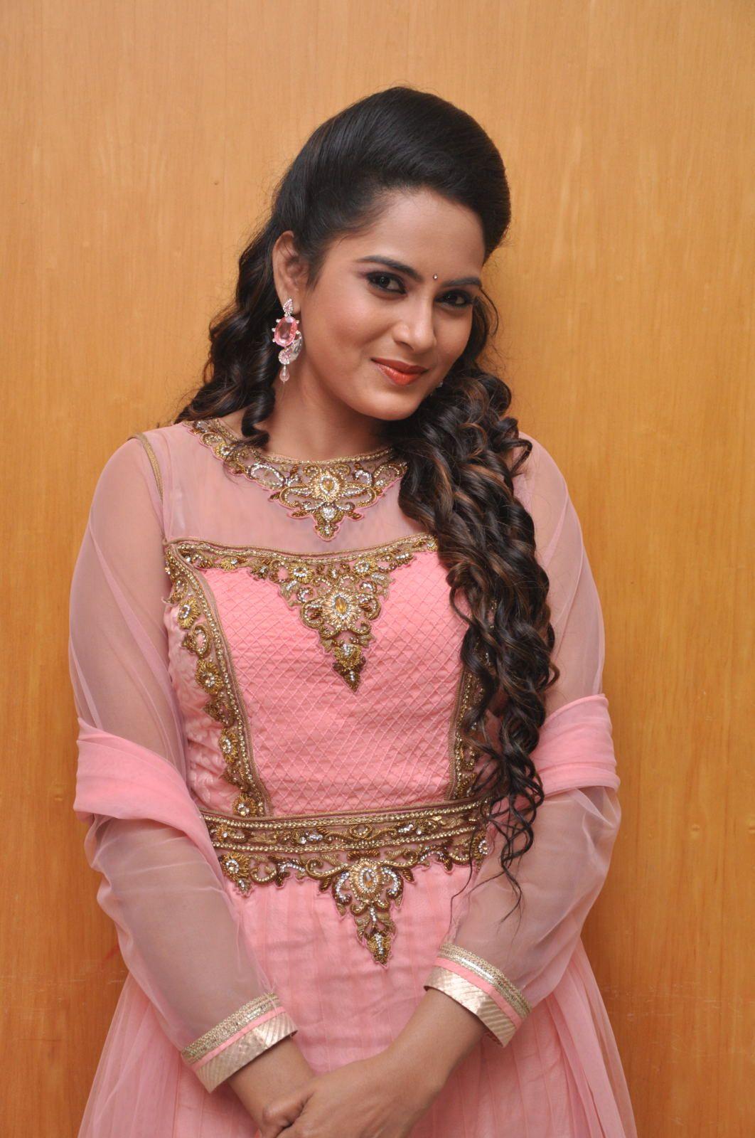 Himaja Stills at Saivam Audio Launch