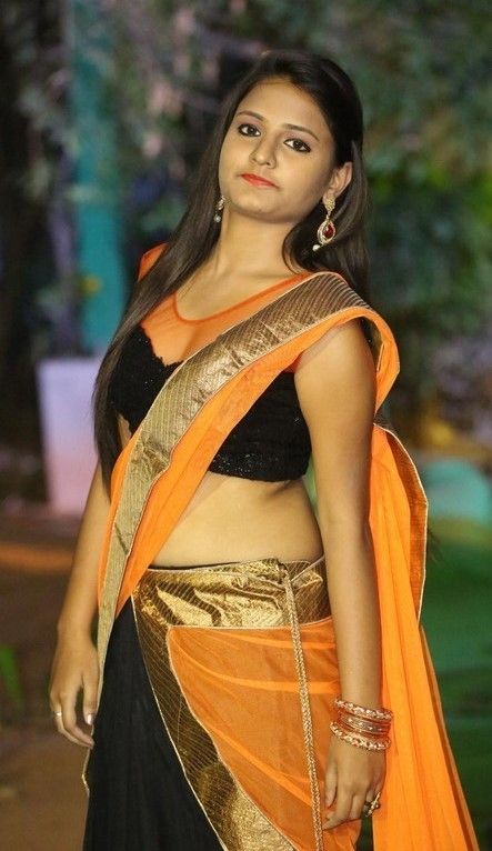 Honey Jo In Half Sari Hot Navel Show Photos