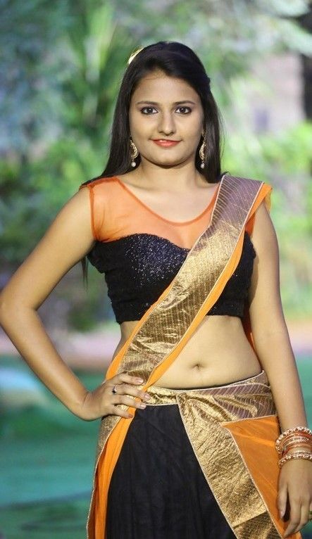 Honey Jo In Half Sari Hot Navel Show Photos