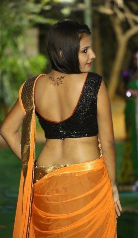 Honey Jo In Half Sari Hot Navel Show Photos