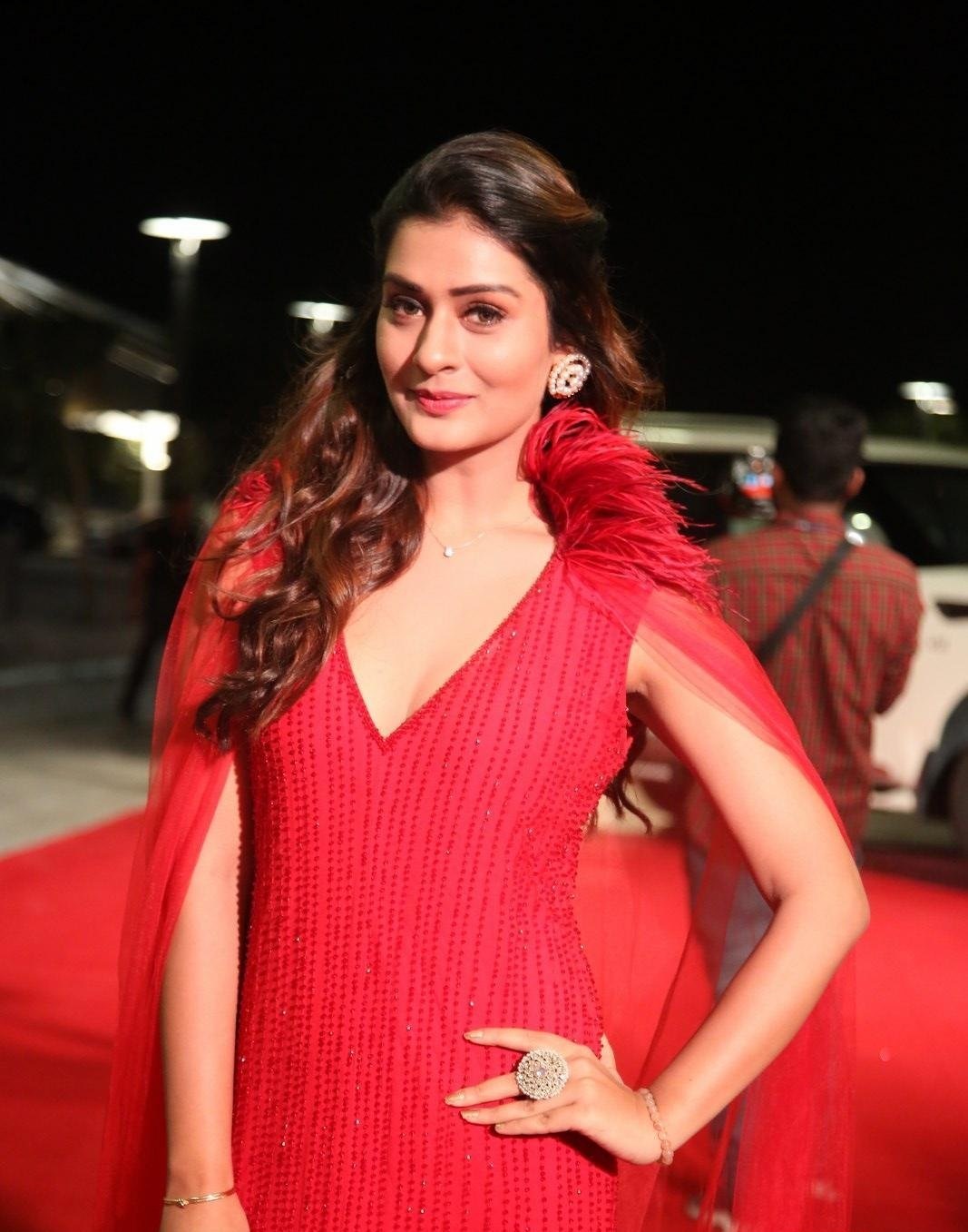 Red Payal Hot Red Payal Rajput Stills From SIIMA Awards 2019 Red Carp