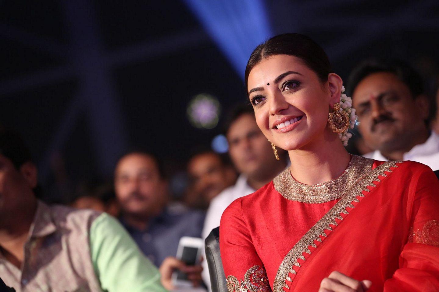 Kajal agarwal at Brahmotsavam Audio Launch Pics