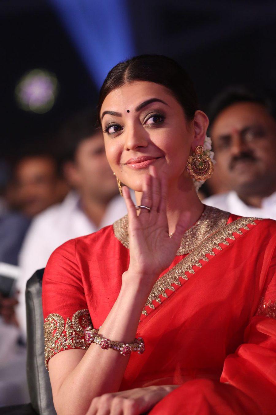 Kajal agarwal at Brahmotsavam Audio Launch Pics