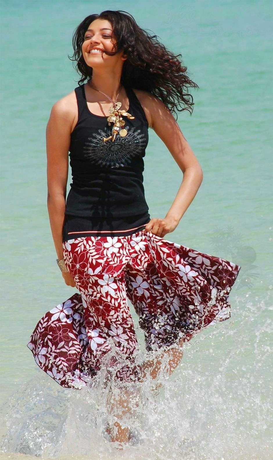Kajal Agarwal Sizzling Hot Beach Pictures