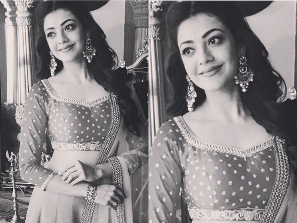 Kajal on Sardaar Gabbar Singh Shooting Spot Photos