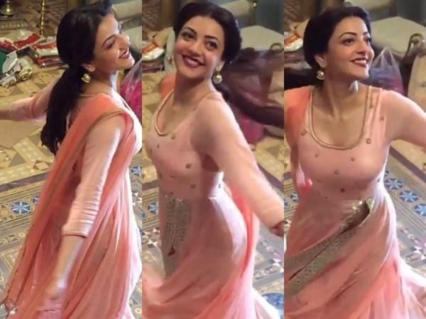 Kajal on Sardaar Gabbar Singh Shooting Spot Photos