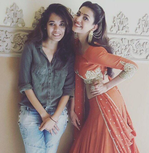 Kajal on Sardaar Gabbar Singh Shooting Spot Photos