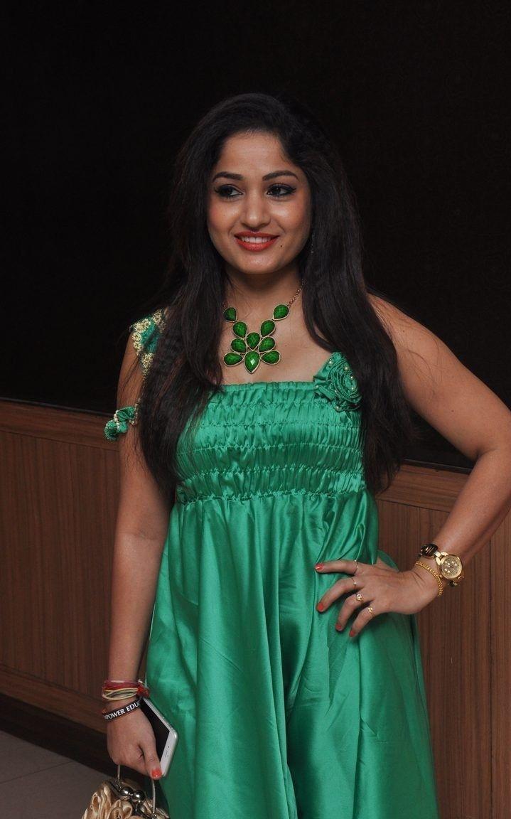 Madhavi Latha new Green Dress photos