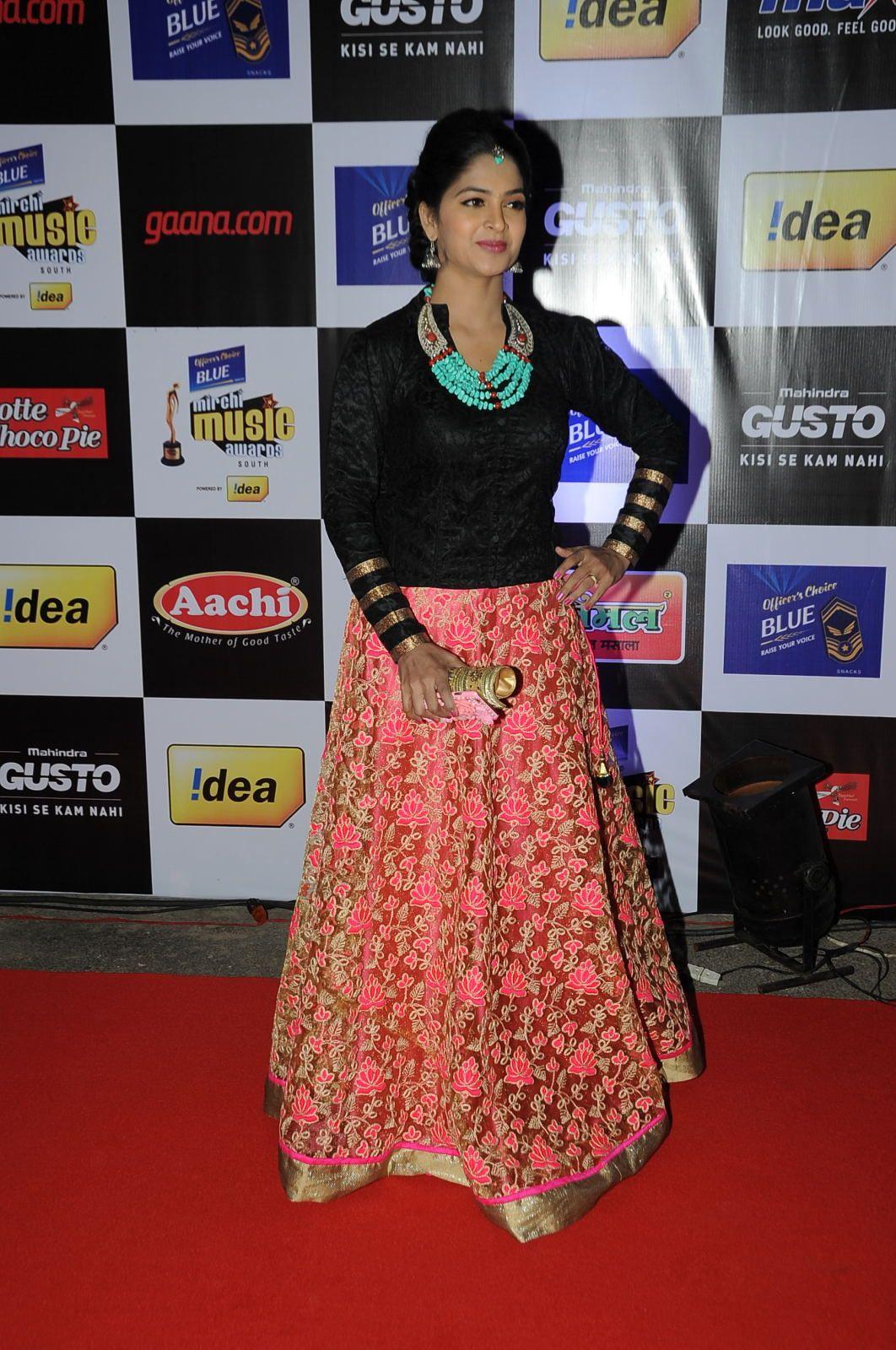 Madhumitha Stills At Mirchi Music Awards