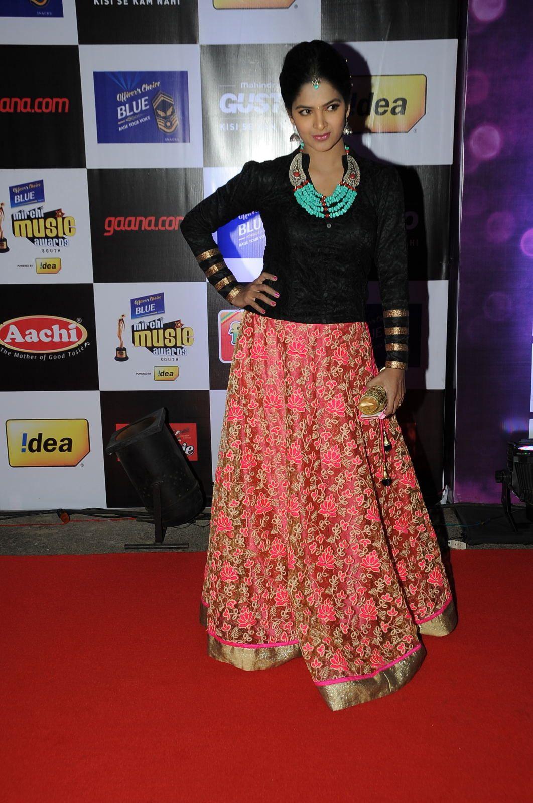 Madhumitha Stills At Mirchi Music Awards