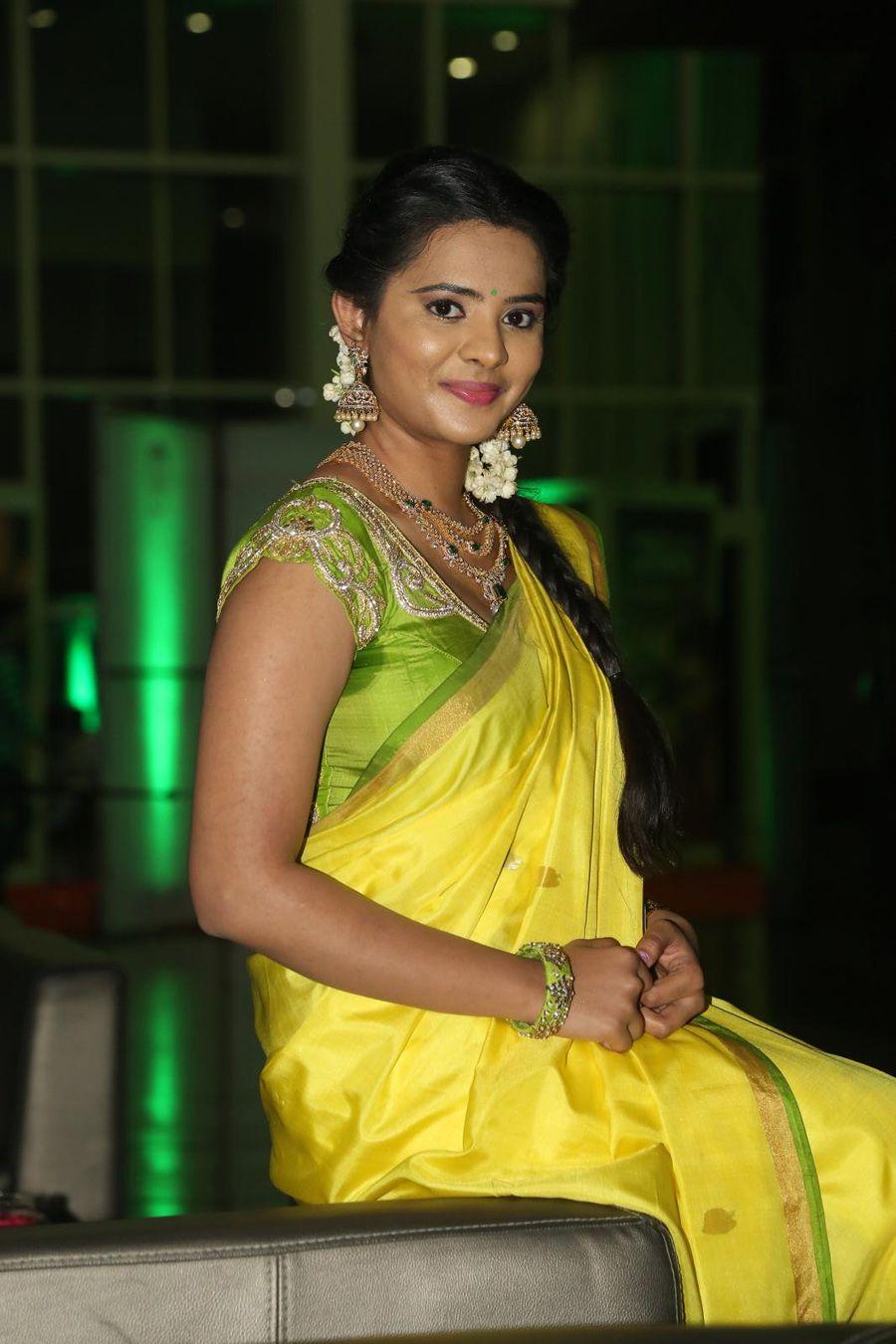 Manasa Stills at Savitri Audio Launch