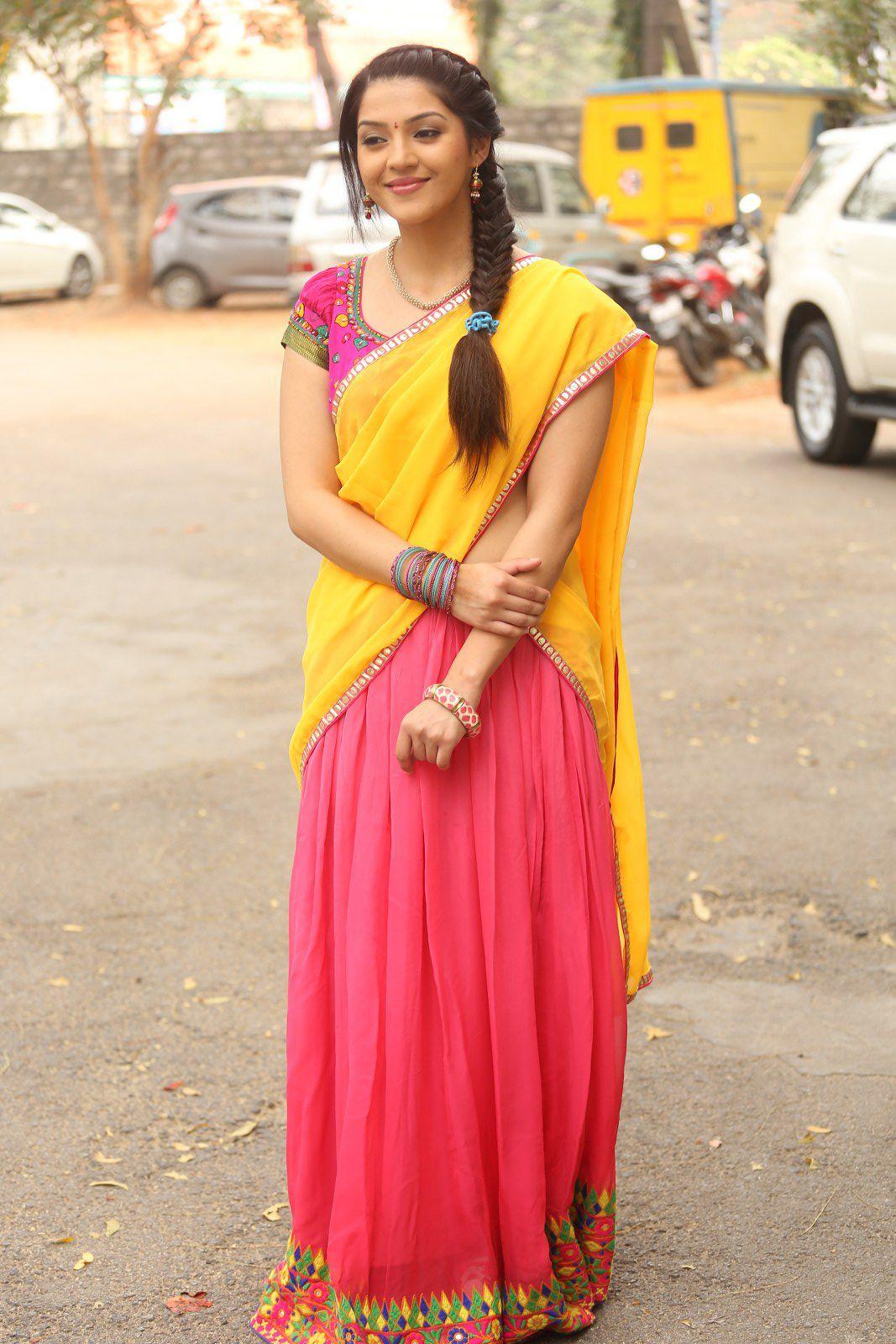 Mehrene Kaur Half Saree Stills