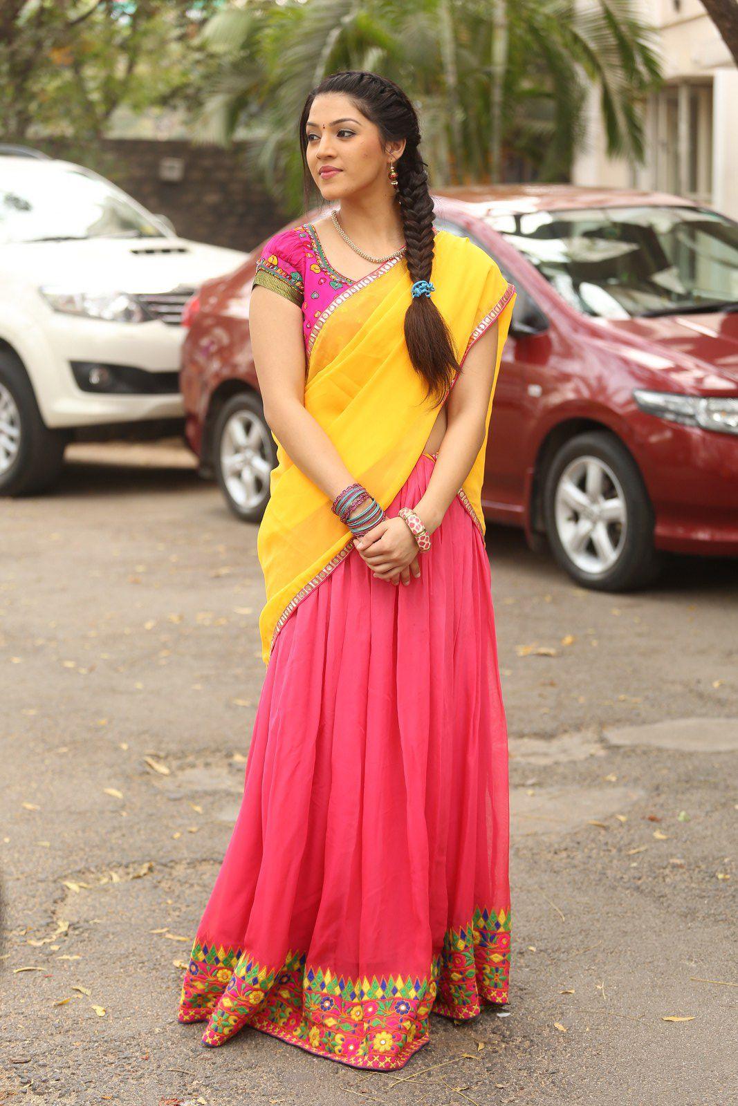 Mehrene Kaur Half Saree Stills