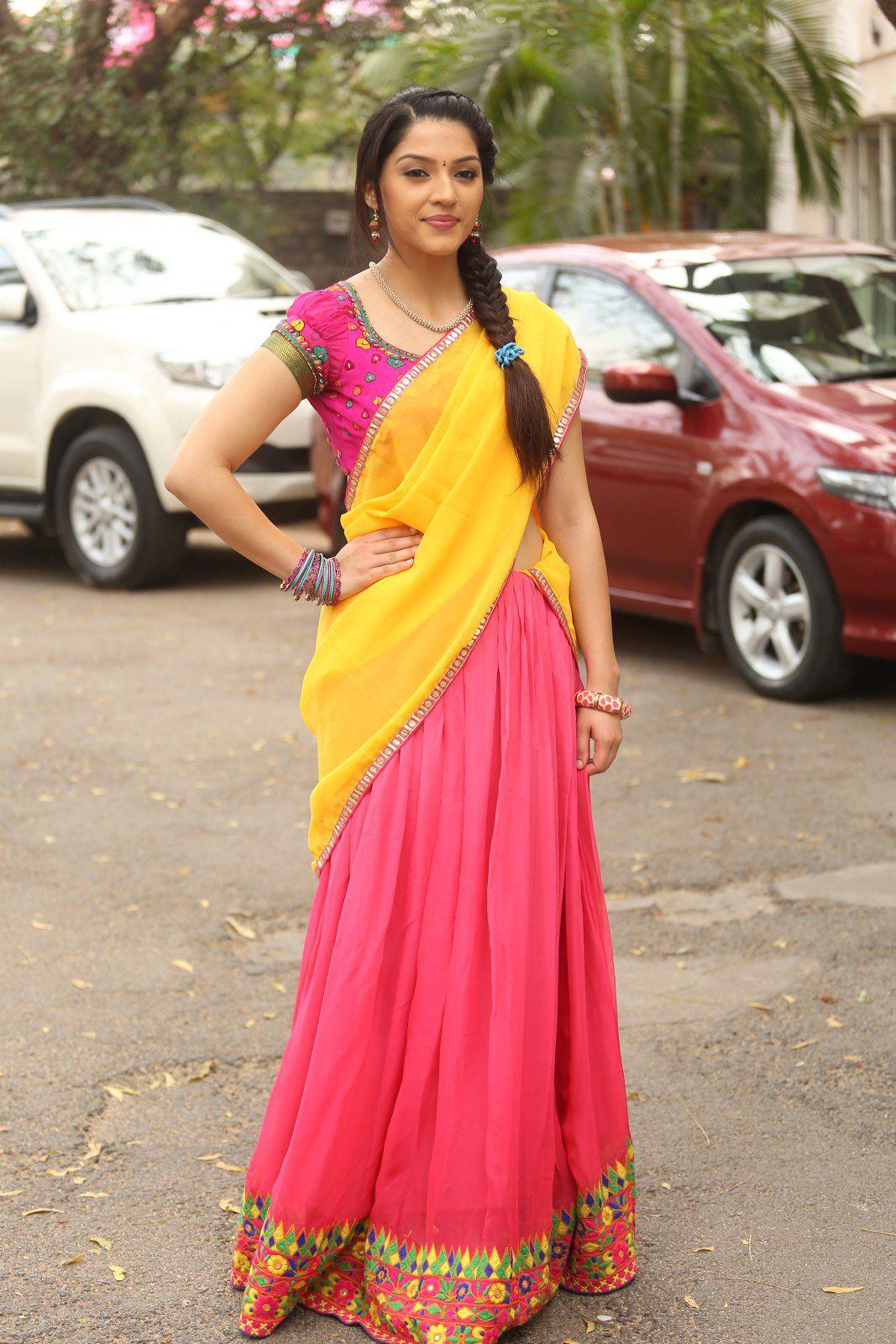 Mehrene Kaur Half Saree Stills