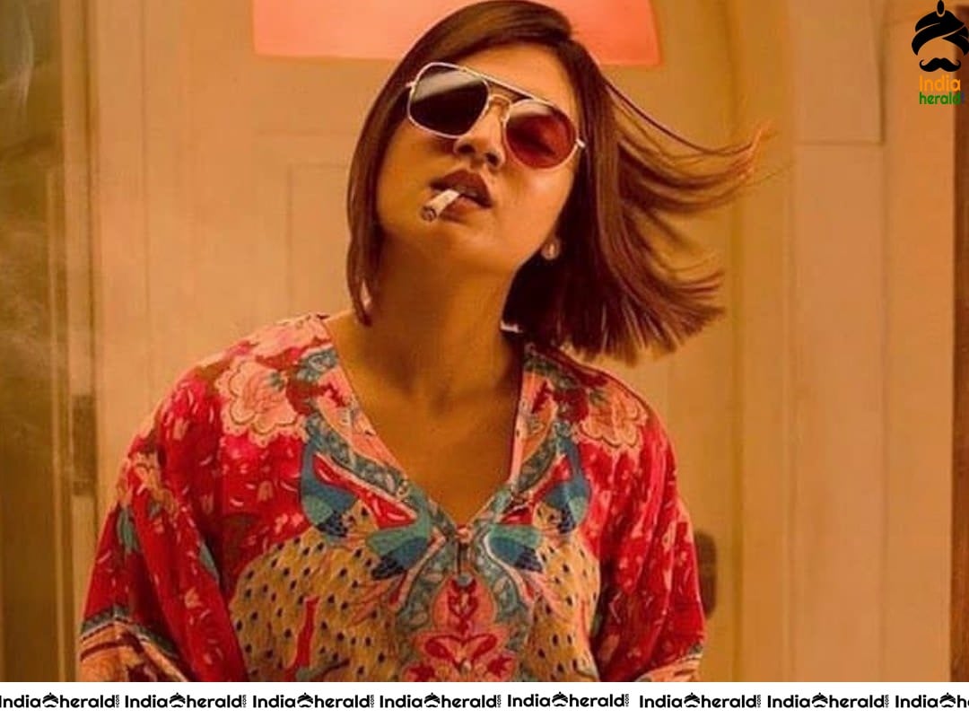 Nazriya Nazim Smoking and Nidhhi Agerwal Cleavage exposing
