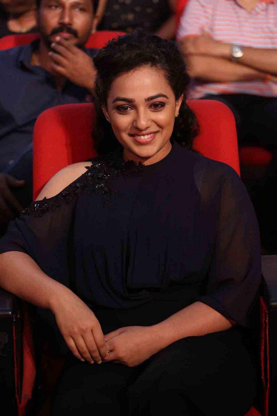 Nithya Menon Stills at Janatha Garage Audio Launch
