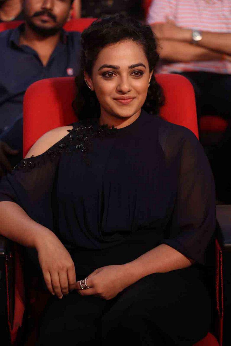 Nithya Menon Stills at Janatha Garage Audio Launch