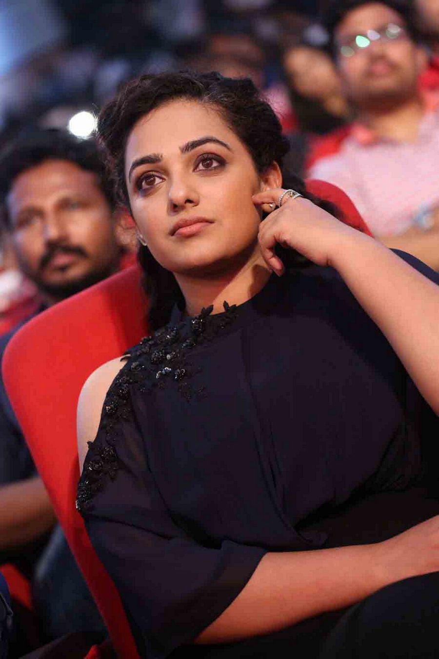 Nithya Menon Stills at Janatha Garage Audio Launch
