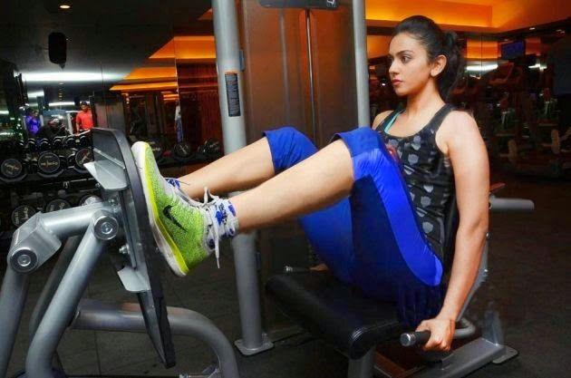 Rakul Preet Singh Workout GYM Photos