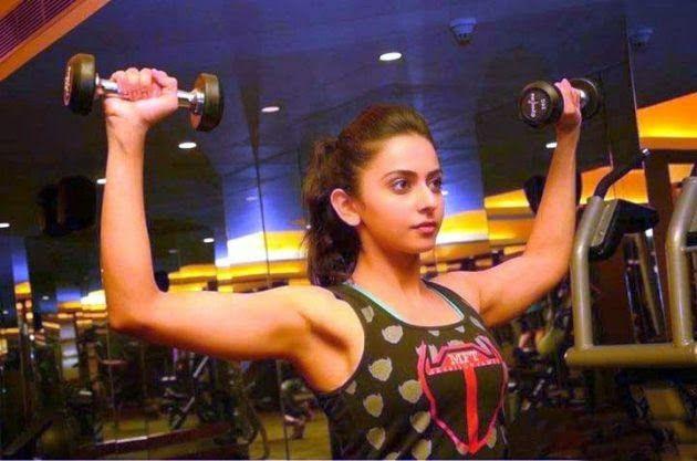 Rakul Preet Singh Workout GYM Photos