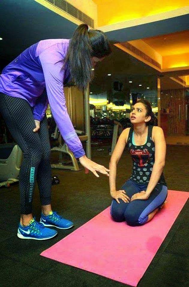 Rakul Preet Singh Workout GYM Photos