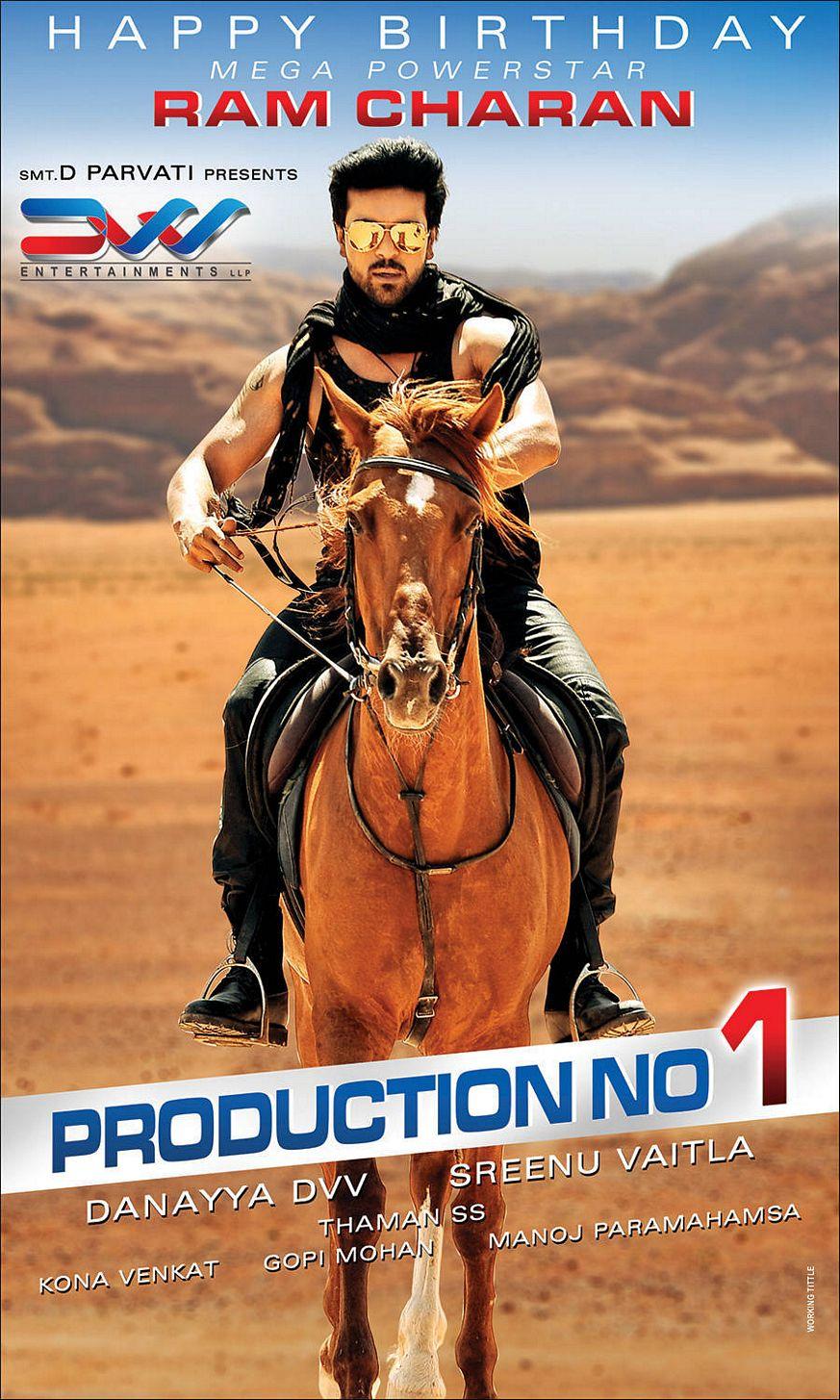 Ram Charan and  Srinu Vaitla Movie Birthday Wishes Poster