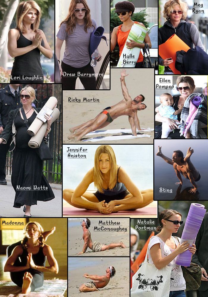 Rare Pics of celebrities Yoga Photos