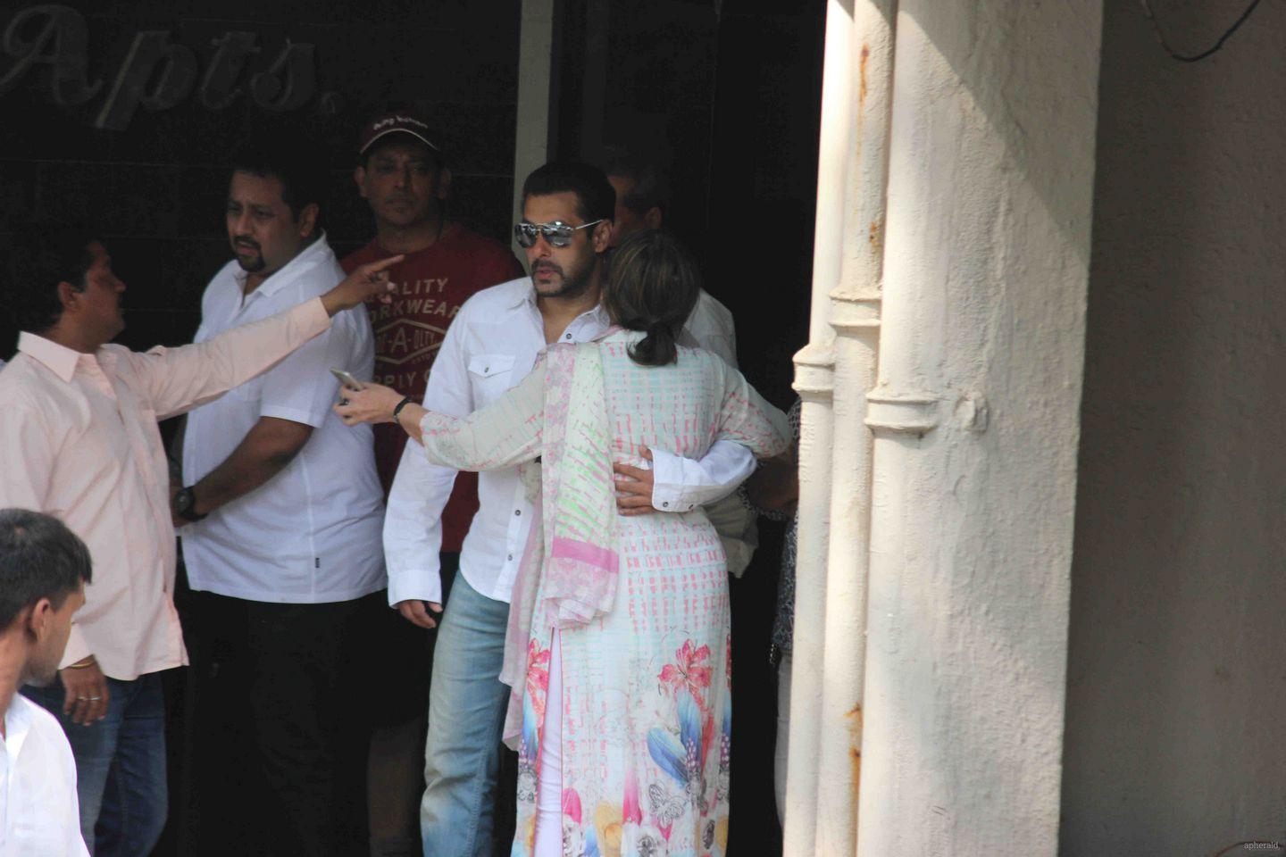 Salman Khan Photos At His Apartment