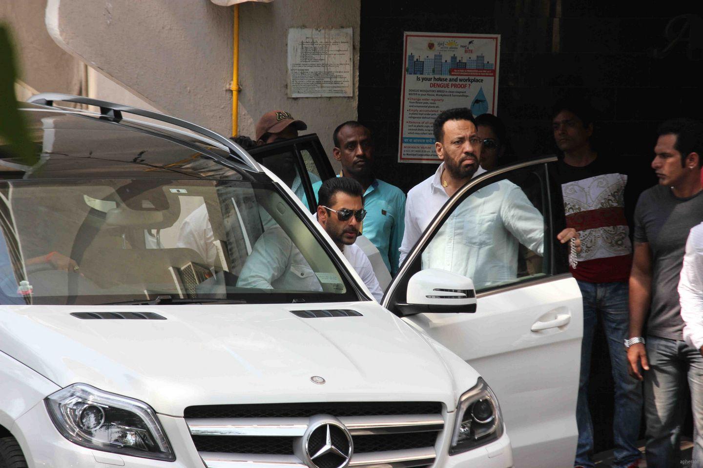 Salman Khan Photos At His Apartment