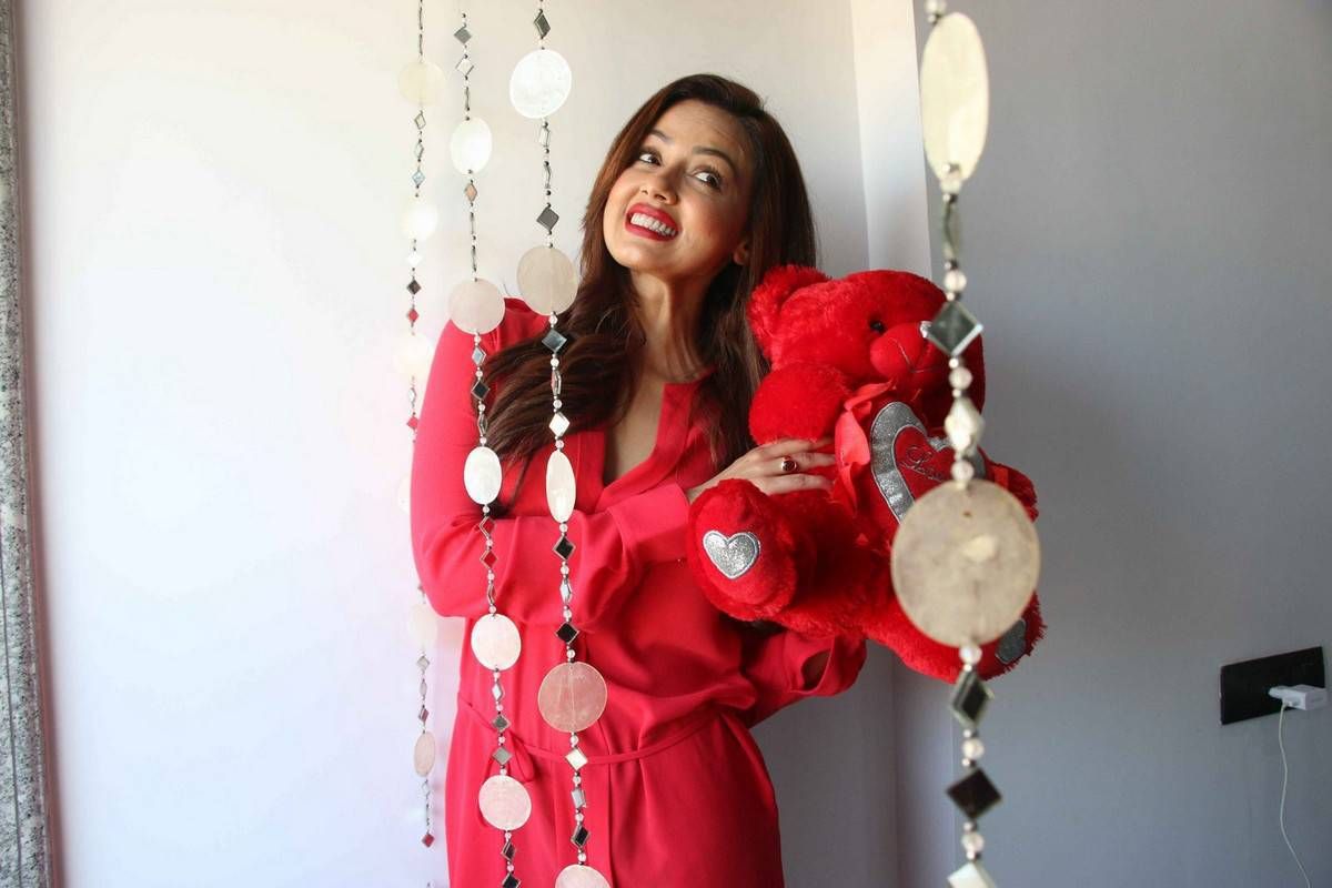 Sana Khan Valentines Day Special Photoshoot Stills