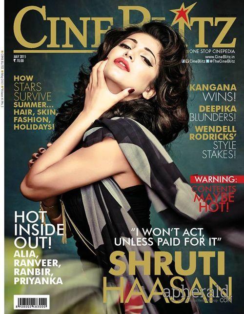 shruti haasan photoshoot For CineBlitz