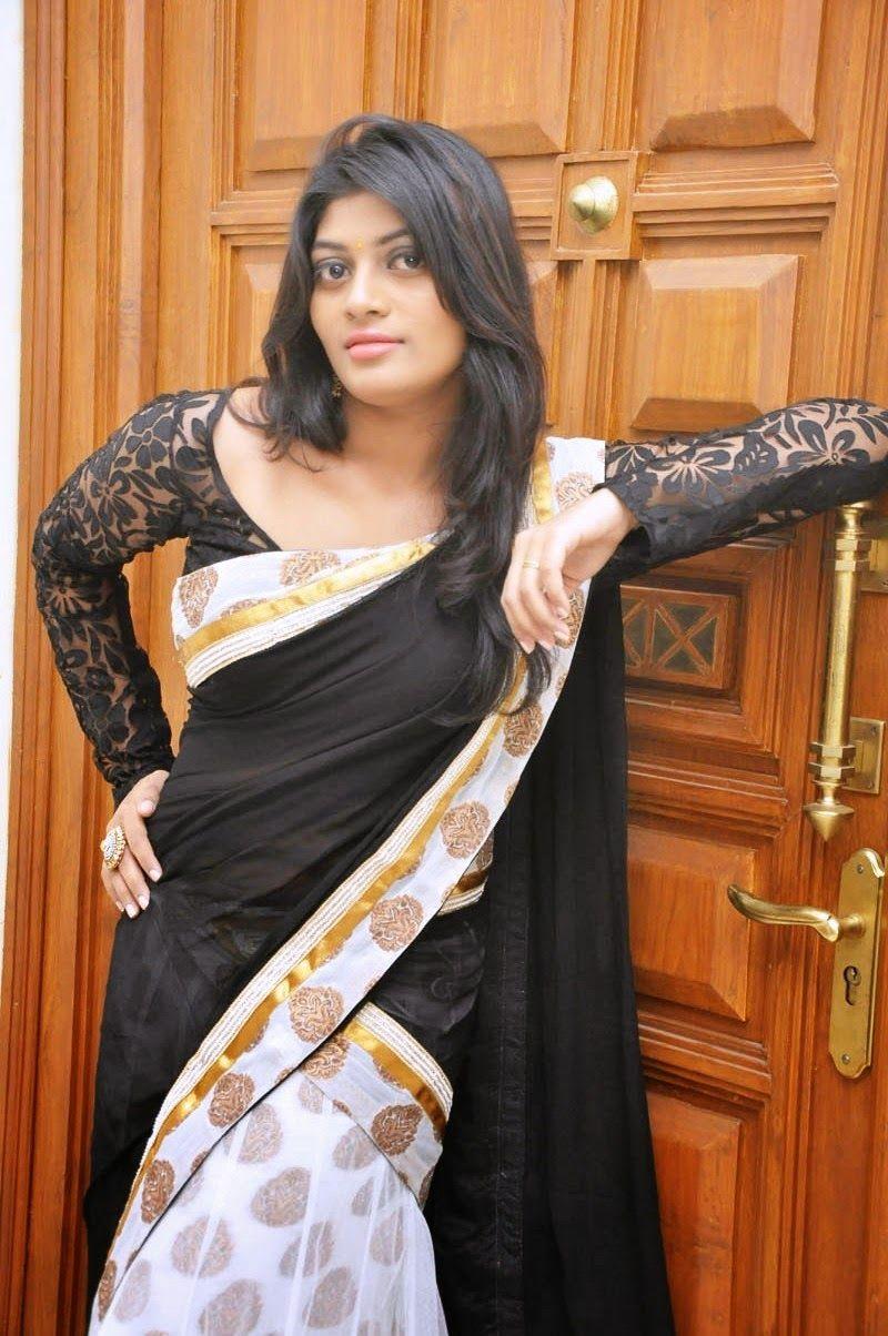 Sowmya Latest Spicy Saree Pics