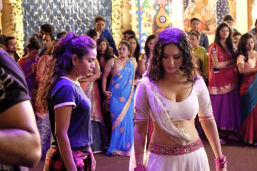 Sunny Leone Latest Telugu Movie Working Stills