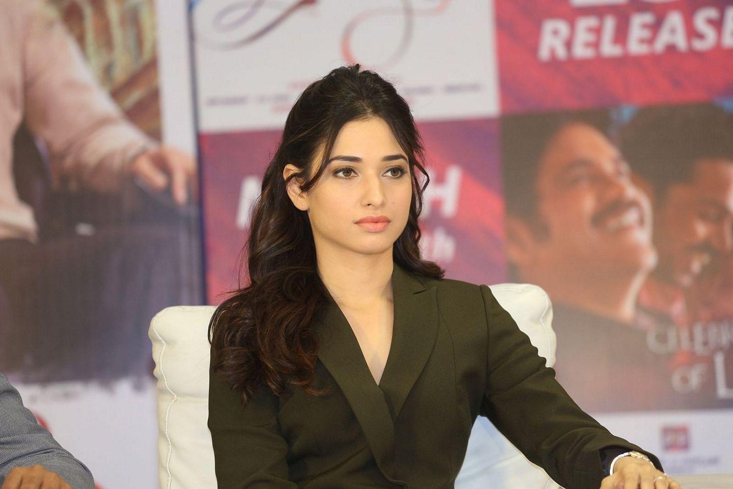 Tamanna at Oopiri Press Meet Photos