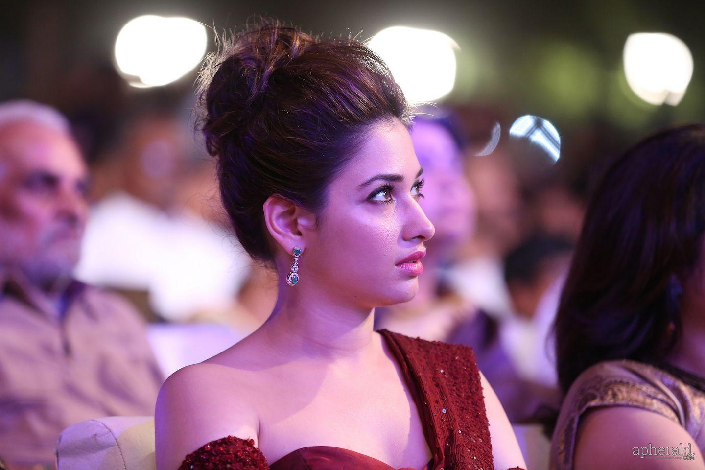 Tamnnah Cute Pics At Baahubali Audio Function