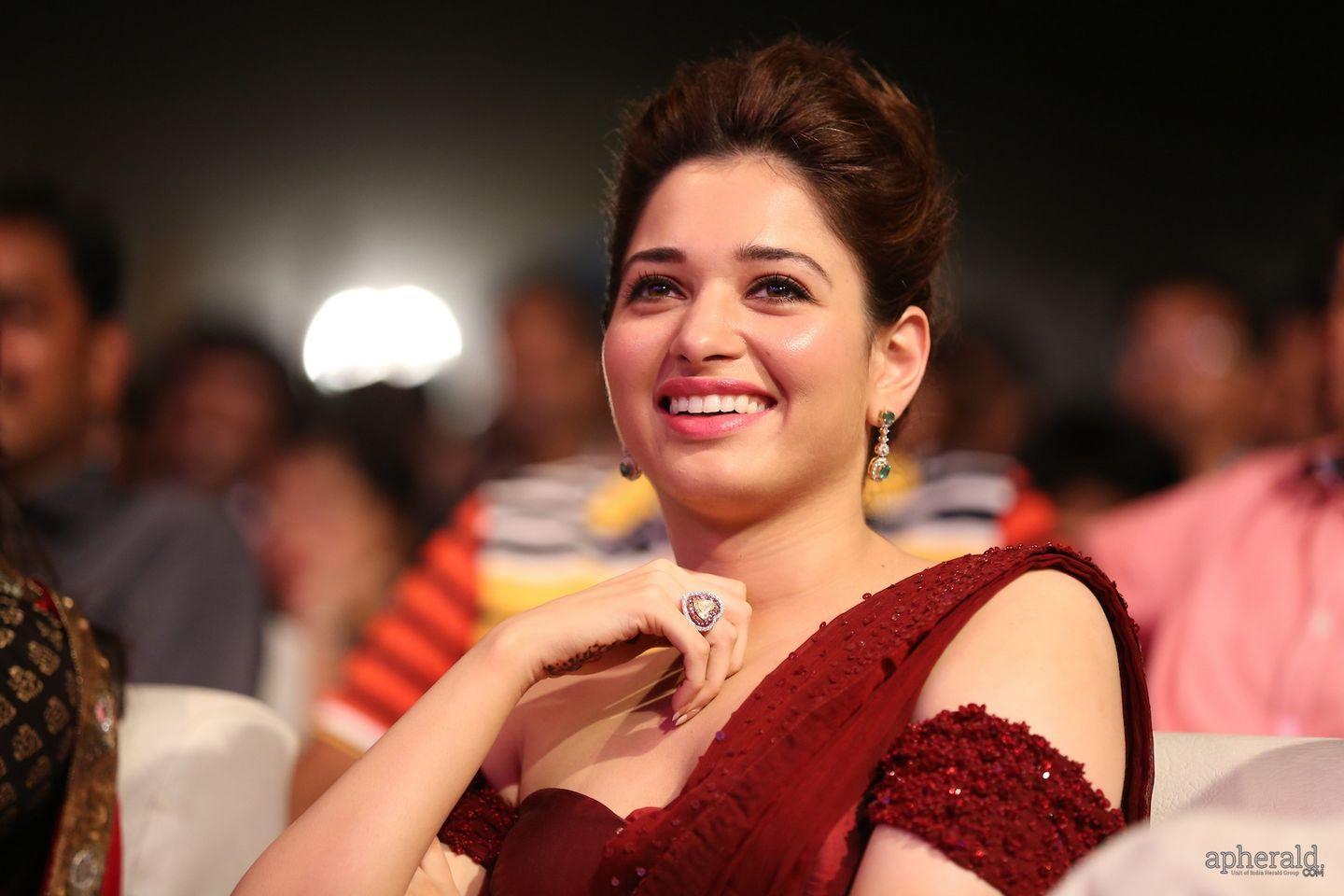 Tamnnah Cute Pics At Baahubali Audio Function