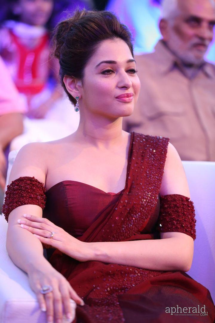 Tamnnah Cute Pics At Baahubali Audio Function