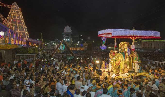 2018 Tirumala Brahmotsavams Gaja Vahanam Seva