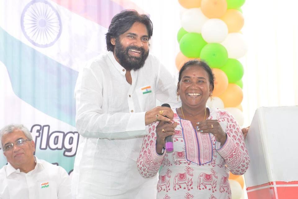 72nd Independence day celebrations at JanaSena Party office