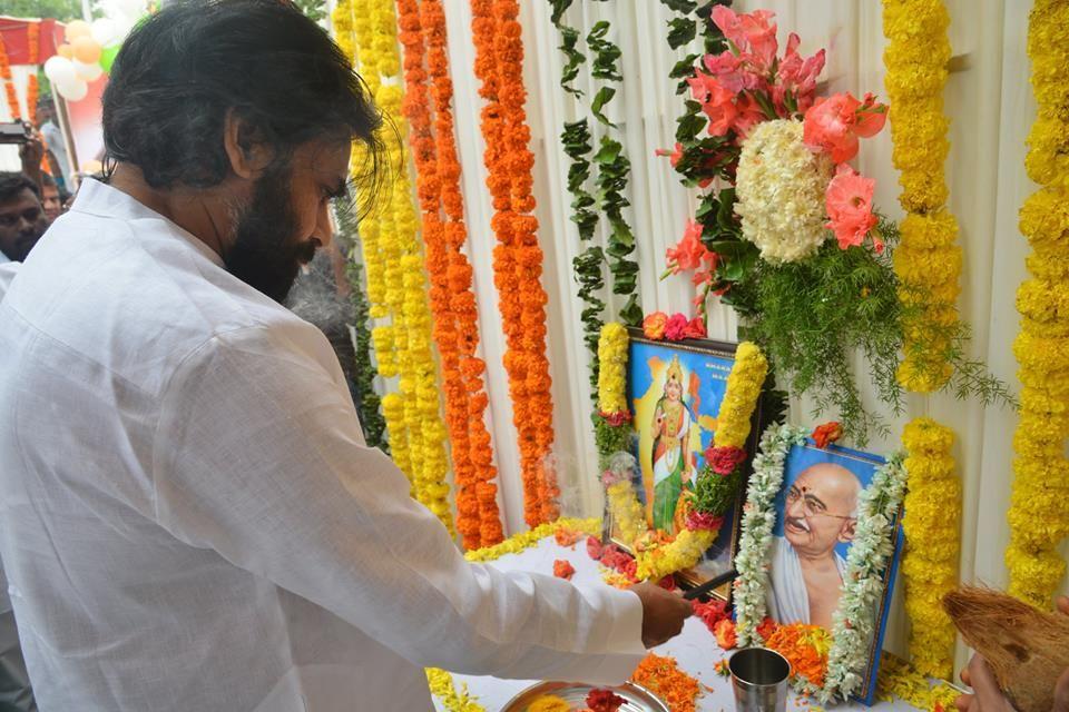 72nd Independence day celebrations at JanaSena Party office